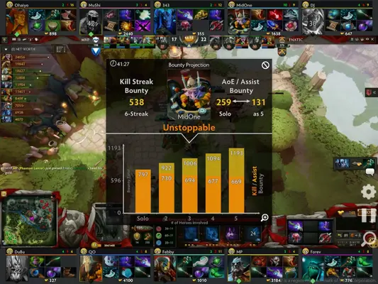 Dota Live Analytics android App screenshot 1